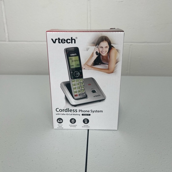 VTech Cordless Phone System - Black and Silver CS6619 - Picture 1 of 5